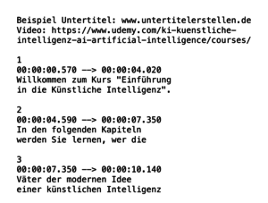 Untertitel erstellen